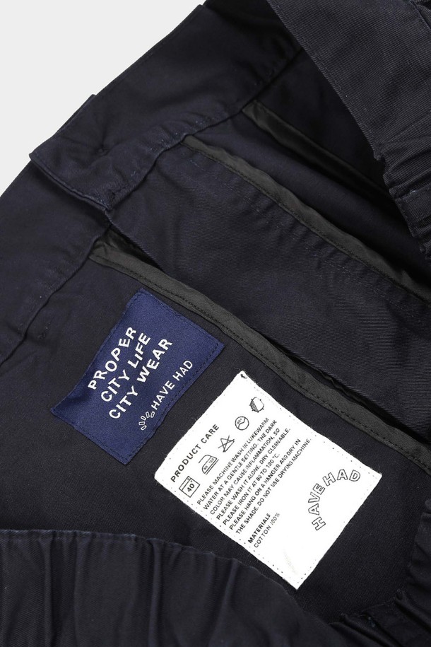 HAVE HAD - 캐주얼팬츠 - City Worker Pin-tuck Trouser Men(Navy)