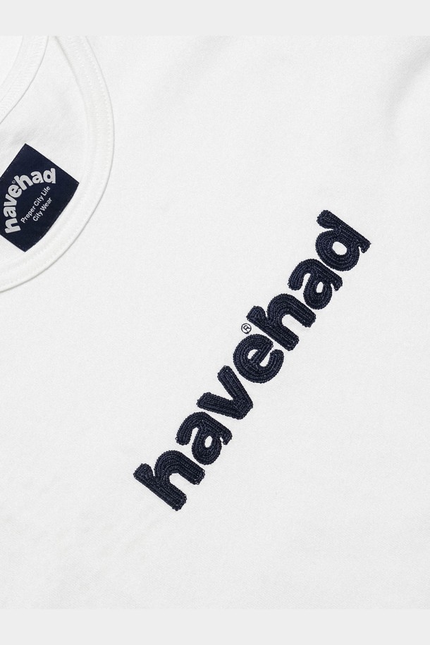 HAVE HAD - 반팔티셔츠 - Heavy Cotton Cassic Logo T-shirts Men(White)