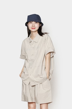 City Summer Easy Work Shirts Women(Beige)