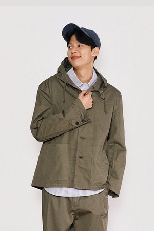 City Worker Hooded Jacket Men(Olive)