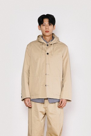 City Worker Hooded Jacket Men(Beige)