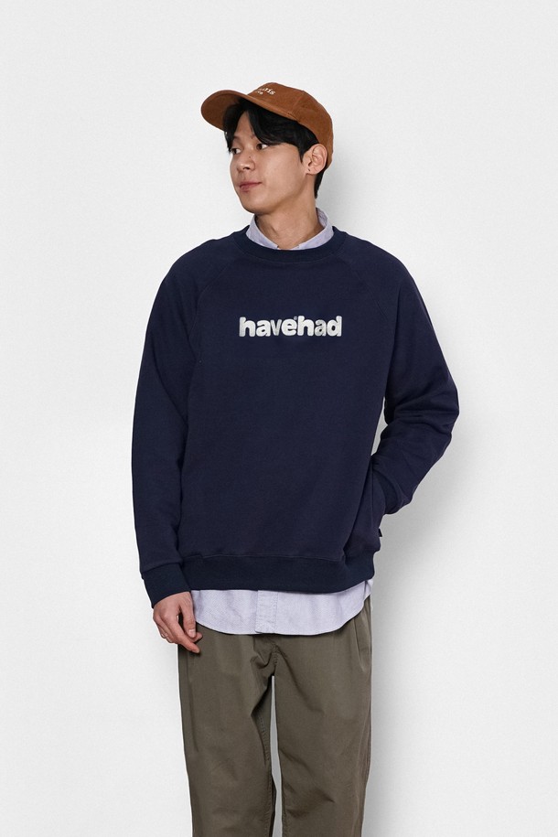 HAVE HAD - 스웨트셔츠 - HVHD Logo Side-pocket MTM Men(Navy)