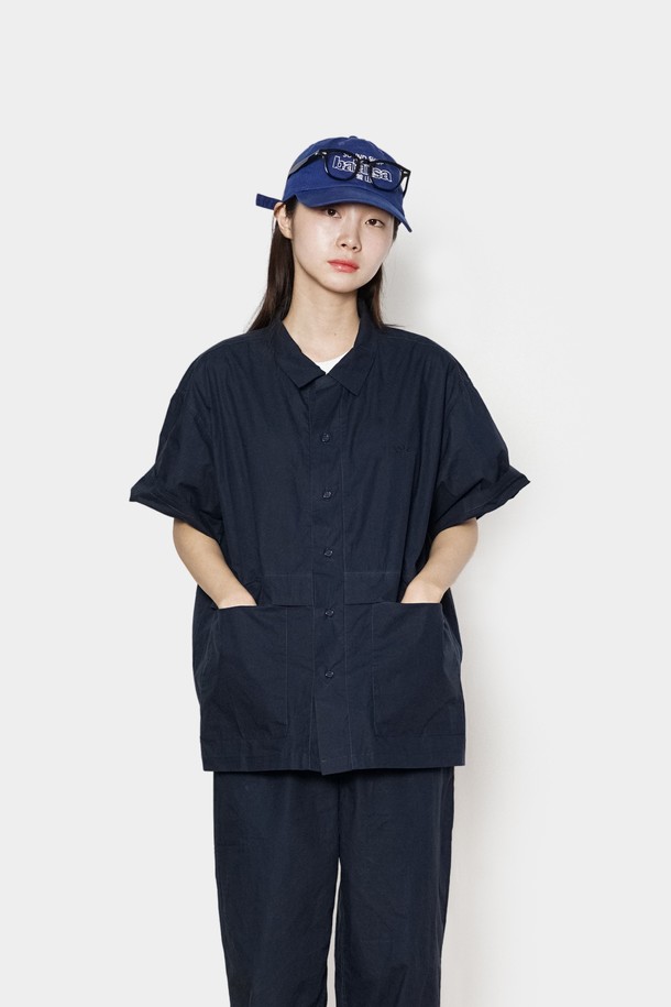 HAVE HAD - 셔츠 - City Summer Easy Work Shirts Women(Navy)