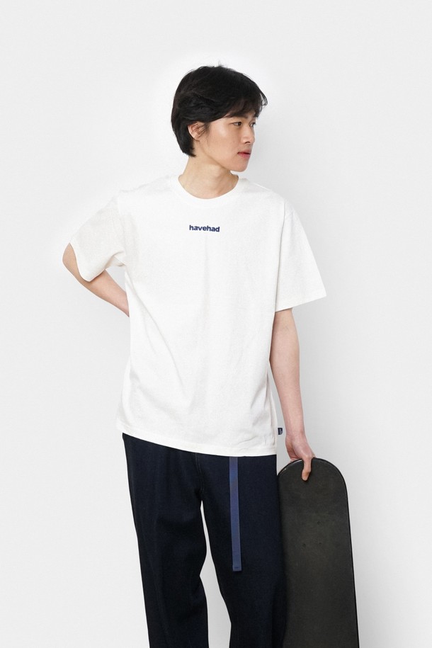 HAVE HAD - 반팔티셔츠 - Classic Logo Graphic Tee Men(White)