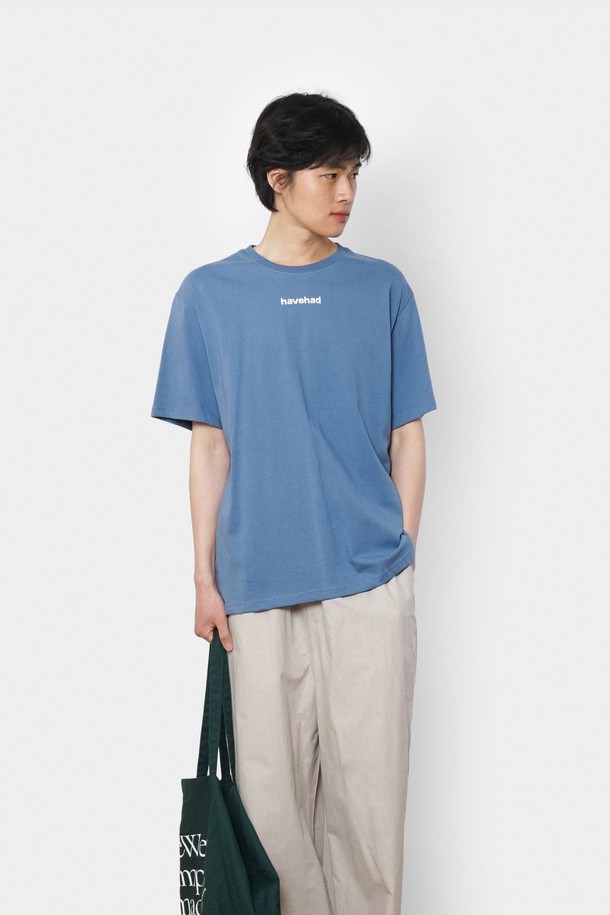 HAVE HAD - 반팔티셔츠 - Classic Logo Graphic Tee Men(Blue)