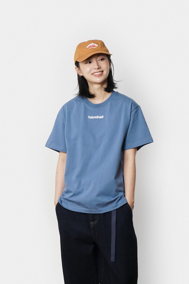 HAVE HAD - 반소매 티셔츠 - Classic Logo Graphic Tee Women(Blue)