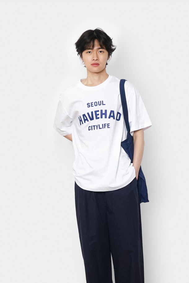 HAVE HAD - 반팔티셔츠 - Citylife Logo Graphic Tee Men(White)