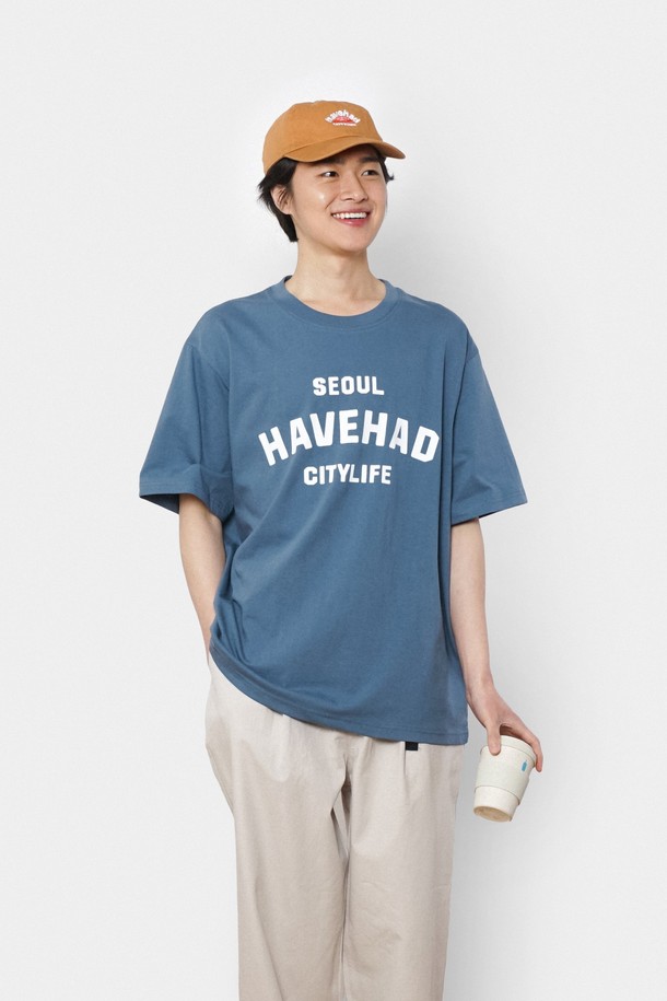 HAVE HAD - 반팔티셔츠 - Citylife Logo Graphic Tee Men(Blue)