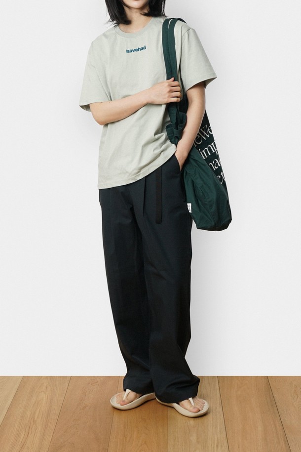 HAVE HAD - 롱/미디팬츠 - City Belted Pin-tuck Pants Women(Navy)