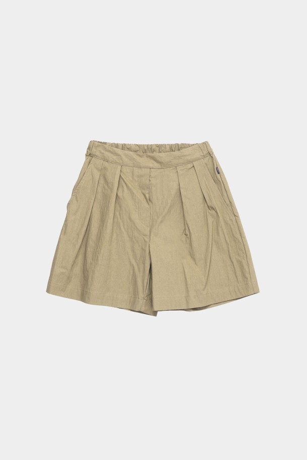 HAVE HAD - 하프팬츠 - Bermuda Pin-tuck Pants(Beige)