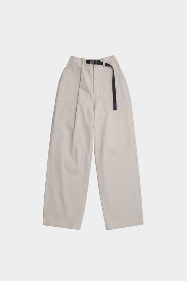 HAVE HAD - 캐주얼팬츠 - City Belted Pin-tuck Pants Men(Ecru)