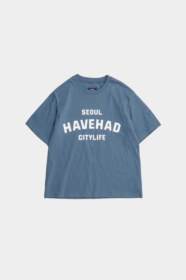 HAVE HAD - 반팔티셔츠 - Citylife Logo Graphic Tee Men(Blue)