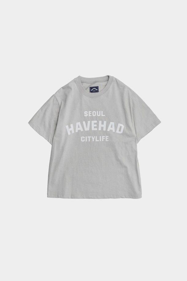 HAVE HAD - 반팔티셔츠 - Citylife Logo Graphic Tee Men(Light Gray)