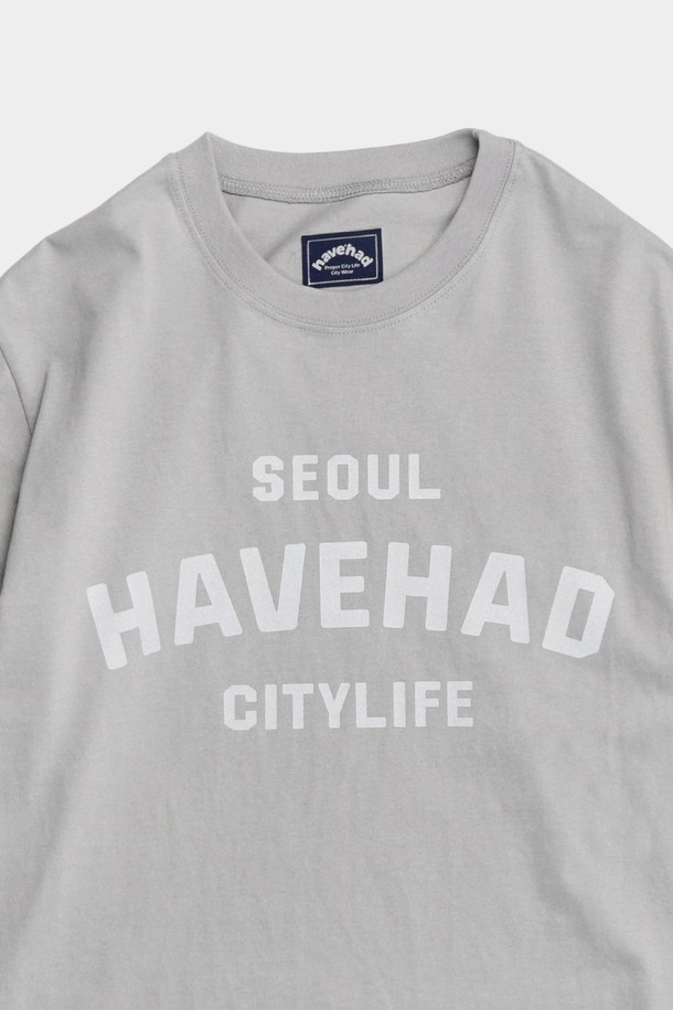 HAVE HAD - 반소매 티셔츠 - Citylife Logo Graphic Tee Women(Light Gray)