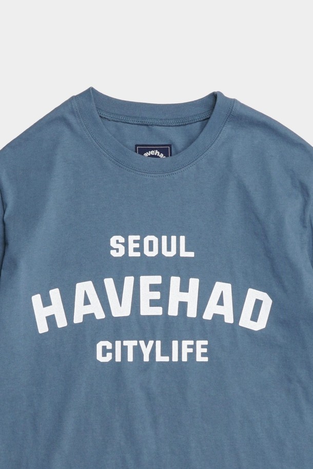 HAVE HAD - 반소매 티셔츠 - Citylife Logo Graphic Tee Women(Blue)