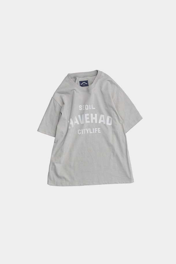 HAVE HAD - 반팔티셔츠 - Citylife Logo Graphic Tee Men(Light Gray)