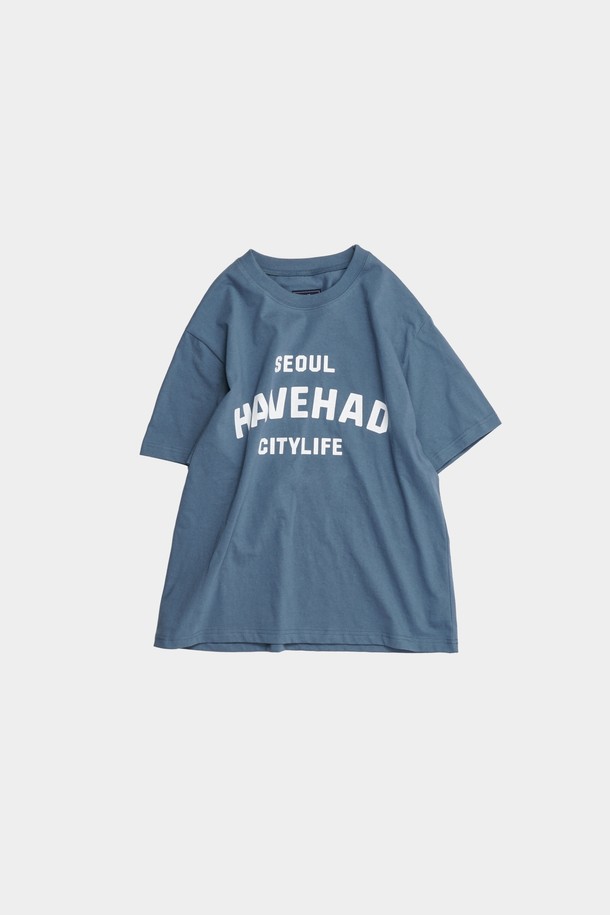 HAVE HAD - 반팔티셔츠 - Citylife Logo Graphic Tee Men(Blue)