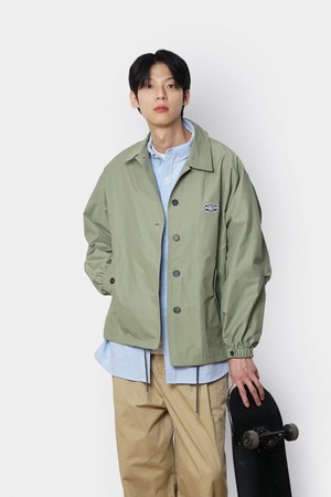 City Vibes Coach Jacket Men(Light Olive)