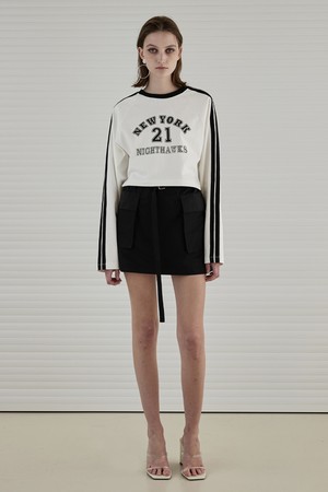 [23SS] BELTED PLEATS MINI SKIRT_ BLACK 벨티드 플리츠 미니 스커트