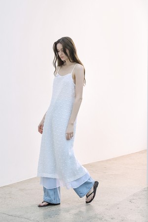 자가드 레이어드 슬립원피스