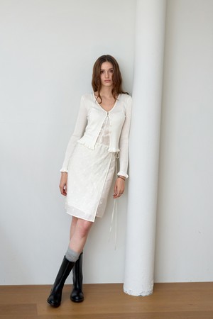 자가드 랩 레이어드원피스