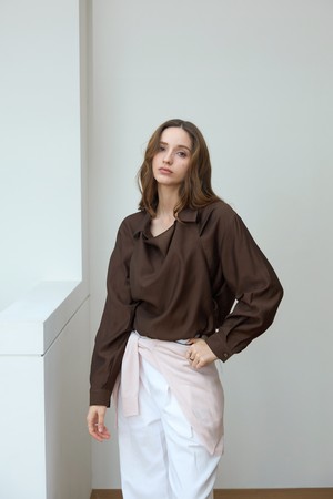 투웨이 실키블라우스