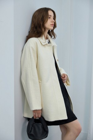 히든버튼 울 하프코트