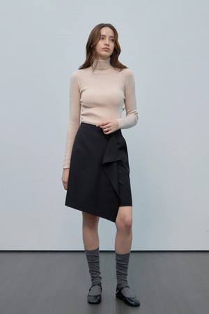 드레이프 랩 하프팬츠