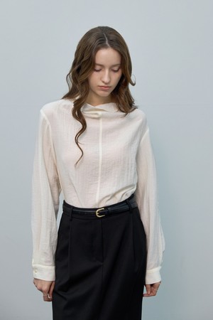 하이넥 투웨이 블라우스 세트