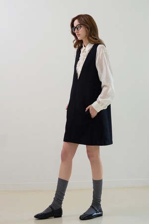 트위드 브이원피스