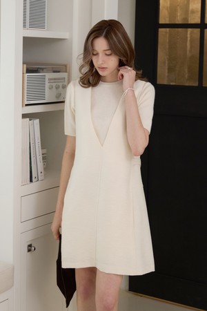 트위드 브이원피스