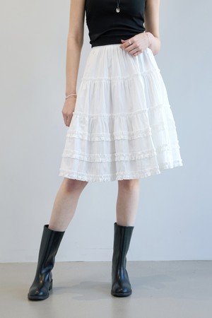 미니 프릴 밴딩스커트