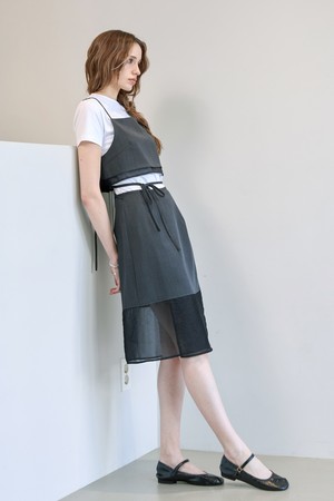 [SET] 뷔스티에 랩 스커트세트