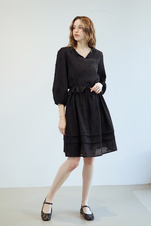 프릴 라운드 볼륨원피스