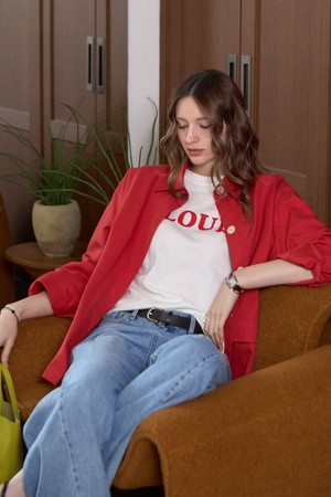 컬러 스텐다드 코튼자켓_RED