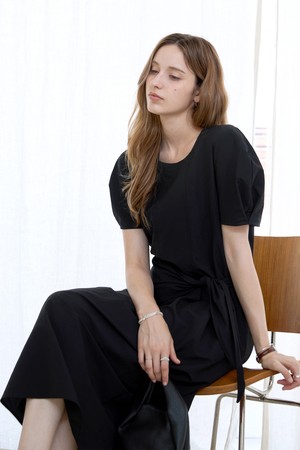 투웨이 스카프 원피스세트 BLACK