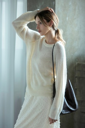 포그 알파카 라운드니트 IVORY
