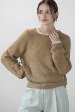 포그 알파카 라운드니트 BEIGE