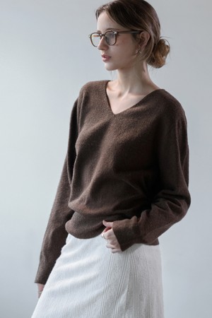 라운지 홀가먼트 브이니트 BROWN