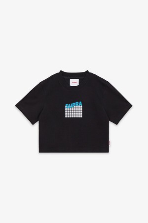 SUPRA KEYBOARD LOGO CROP T-SHIRT BLACK(블랙)(공용)_BLACK-a