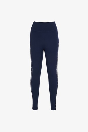 로고 우먼스 사이드 메쉬 레깅스(네이비)(여성)_NAVY-a