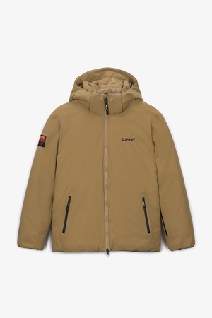 아웃도어 후드 다운 패딩(베이지)(공용)_BEIGE-a