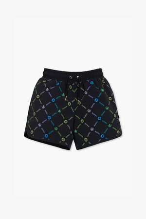 모노그램 우먼스 우븐 반바지(블랙)(여성)_BLACK-a