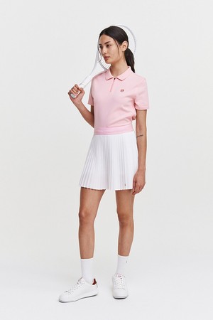 W 고트 우븐 플리츠 스커트_WHITE-a