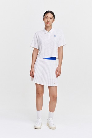 W 리조트 AOP 모노그램 반팔 폴로 셔츠_WHITE-a