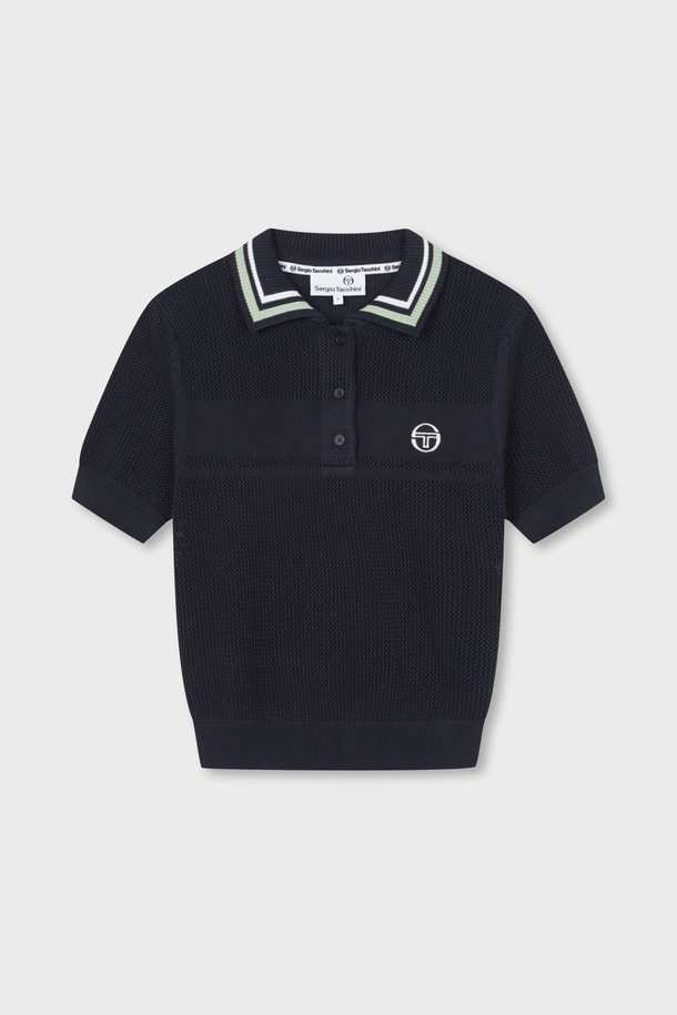 W 데일리 반팔 폴로 스웨터_NAVY-a