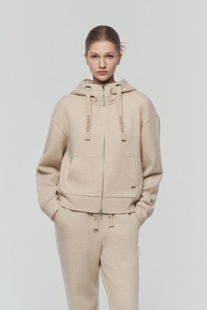 올리볼라 풀집(멜란지 베이지)(여성 후드티)_BEIGE-a