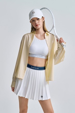 W 스트라이프 우븐 셔츠_YELLOW-a