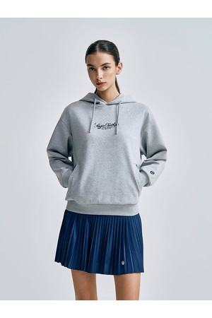 U 쿠쉬라이트 로고 후디_GREY-a