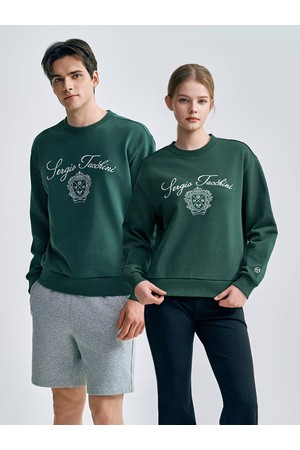 U 쿠쉬라이트 프렌치 클래식 맨투맨_GREEN-a